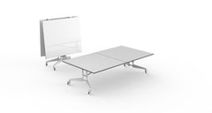 NOMAD Sport Ping Pong Conference Table White Gray