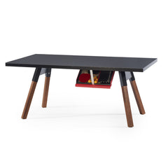 You and Me "Medium" Modern Ping Pong Table - Black by RS BARCELONA - RS BARCELONA - luxebackyard