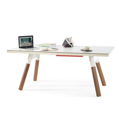 You and Me "Standard" Modern Ping Pong Table - White by RS BARCELONA - RS BARCELONA - luxebackyard