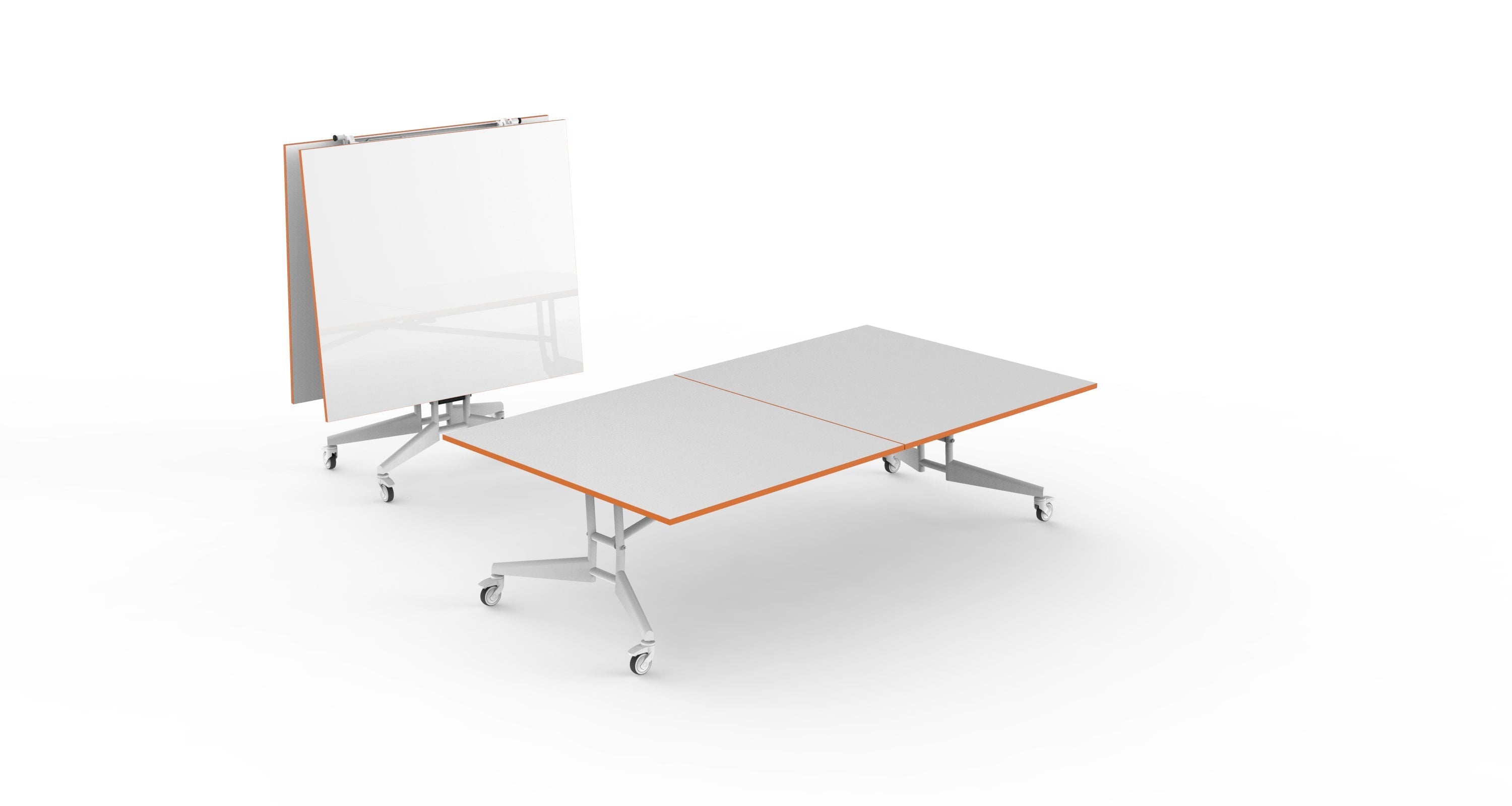 NOMAD Sport Ping Pong Conference Table White Orange