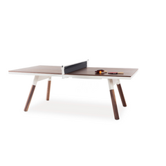 You and Me Indoor Modern Ping Pong Table - Walnut by RS BARCELONA