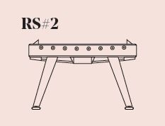 Replacement Legs for RS#2 Inox Football Table - By RS BARCELONA - RS BARCELONA - luxebackyard