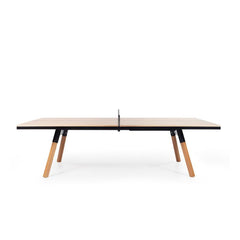 You and Me "Standard" Modern Ping Pong Table - Oak Black by RS BARCELONA - RS BARCELONA - luxebackyard