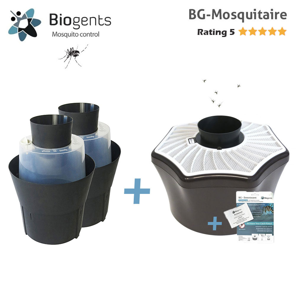 Pack of 6 BG-Mosquitaire 2+1 Bundle for neighborhoods - Highly Effective Trap Against Host-Seeking Tiger Mosquitoes - Biogents - Biogents - luxebackyard