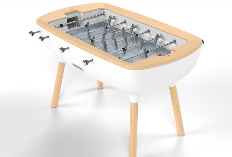 The Pure White - Design Foosball table - Debuchy by TOULET - Debuchy by Toulet - luxebackyard