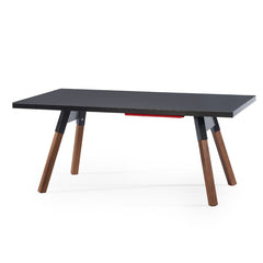 You and Me "Medium" Modern Ping Pong Table - Black by RS BARCELONA - RS BARCELONA - luxebackyard