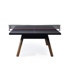 You and Me "Standard" Modern Ping Pong Table - Black by RS BARCELONA - RS BARCELONA - luxebackyard