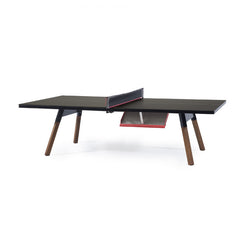 You and Me "Standard" Modern Ping Pong Table - Black by RS BARCELONA - RS BARCELONA - luxebackyard
