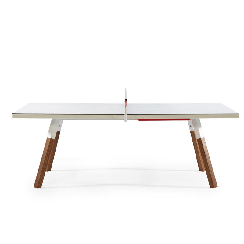 You and Me "Standard" Modern Ping Pong Table - White by RS BARCELONA - RS BARCELONA - luxebackyard