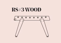Replacement Legs for RS#3W Iroko Football Table - By RS BARCELONA - RS BARCELONA - luxebackyard